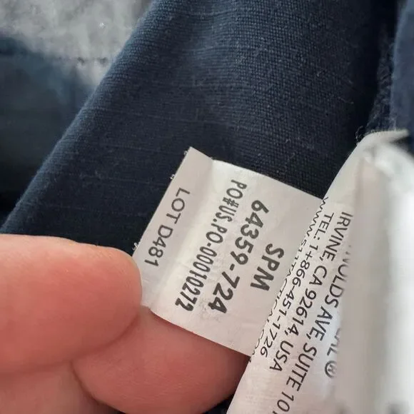 5.11 Tactical TDU Ripstop Cargo Pants Womens Size 16 Navy Blue 36x30 - Picture 12 of 16